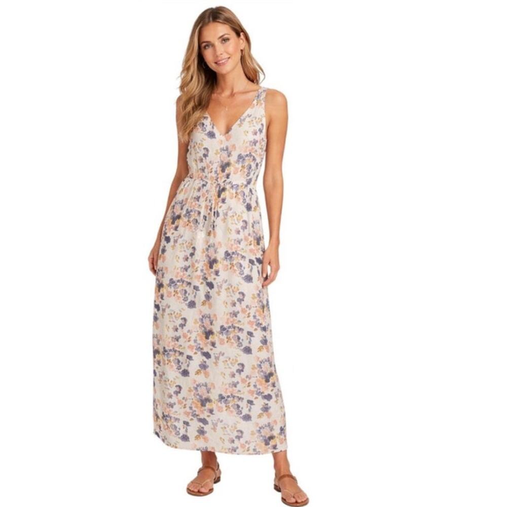 Lucky Brand Boho Floral Maxi Dress Size XS